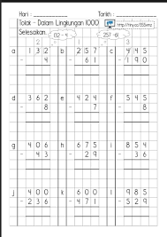 Tulis jawapan anda dengan jelas dan tunjukkan jalan kerja pada ruang yang disediakan. Lembaran Kerja Matematik Tahun 2 Kelasi Home Tuition Facebook