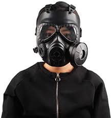 Zkwsjmj Gas Mask Live Human Cs Field Equipment Helmet Seal Commando Tactical Army Fan Eat Chicken Mask Army Helmet Tactical Gas Mask