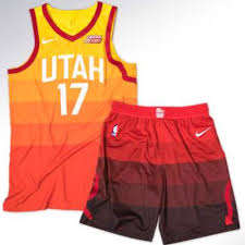 The utah jazz organization is planning on incorporating mountains into the design of the team's jerseys next season. New Utah Jazz Uniforms Pay Homage To Utah S Sunset And Have Mixed Reviews Sbnation Com
