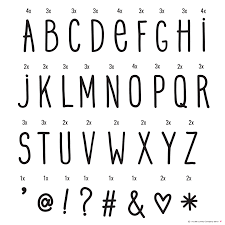 Hand Drawn Letter Set A Little Lovely Company Cocomingos