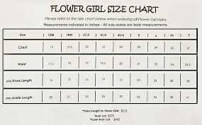 Barijay Size Charts Yris Bridal Design Studio