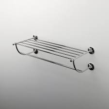 Broadmoor Brass Wall Mounted 23 7 8 Hotel Rack Bath Hardware Waterworks Bath Storage