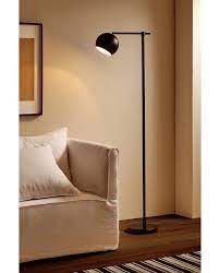 afbeelding van het product lamp zwarte voet black floor lamp living room lighting copper floor lamp