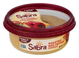 Soybean oil, garlic, salt, citric acid, red bell pepper, pine nuts, . Sabra Roasted Red Pepper Hummus Family Size Hy Vee Aisles Online Grocery Shopping