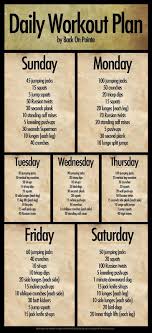 Printable Workouts We Love Daily Workout Plan Pinterest Workout Workout Posters