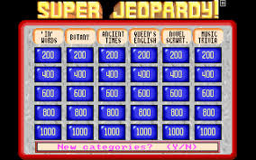 Maybe you would like to learn more about one of these? Download Super Jeopardy My Abandonware