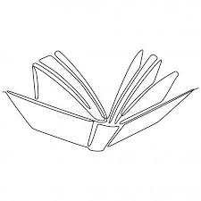 Continuous Line Drawing Of Book Vector Illustration Minimalism Design S Spon Drawing Book In 2020 Continuous Line Drawing Simple Line Drawings Line Drawing