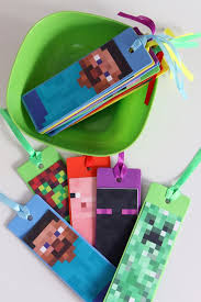 Birthday Party Columbus Ohio Minecraft Party Minecraft Bookmarks Minecraft Party Minecraft Party Favors Minecraft Birthday Party