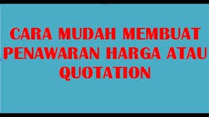 Selain itu, harga premi pun akan. Cara Membuat Penawaran Harga Atau Quotation Youtube