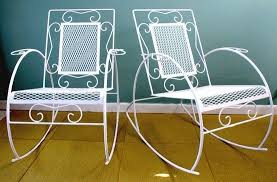 Vintage Metal Rockers Vintage Mid Century Metal Rocking Chairs By Thevintagesupplyco On Etsy Metal Rocking Chair Garden Chairs Metal Antique Rocking Chairs