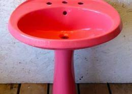 Antique Vintage Plumbing Legacy Vintage Building Materials Antiques Vintage porcelain miniature pedestal sink soap dish.