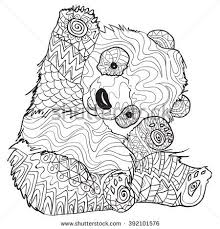 Hand Drawn Coloring Pages With Panda Illustration For Adult Anti Stress Coloring Books With High Det Panda Coloring Pages Coloring Pages Animal Coloring Pages