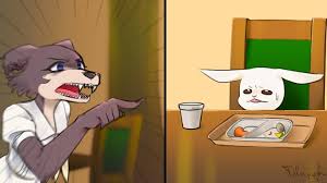 1 011 Likes 7 Comments ððªð»ð¾ Haru Beastars On Instagram Female Gray Wolf Yelling At A Dwarf Rabbit Idk Why But Anime Funny Furry Meme Anime Furry