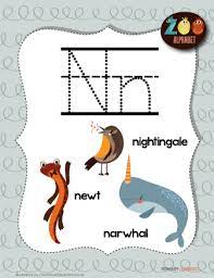 Why are so many animals named after other animals?. Letter N Animals Printable Poster Primarylearning Org