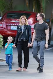 Jamie Bell Is With His Son From His Ex Wife Rachel Evan Wood Kate Mara Is His Stepmom