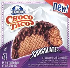 Klondike Choco Taco Chocolate Ice Cream Sugar Taco Cones 3 5 Oz 4 Ct Walmart Com
