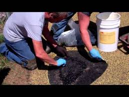 Rather than a whole surface, pour in place can also be used in an application such as garden edging or even over outdoor steps. How To Repair Poured In Place Rubber Playground Equipment Surfacing Youtube