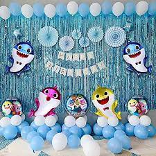 Buy Baby Shark Balloon For Parties 25 Helium Baby Shark Party Balloons With 6 Pcs 17 Round Balloons Birthday Decorations Baby Shower Party Supplies 11 Pcs Online In Taiwan B094yzcvgl