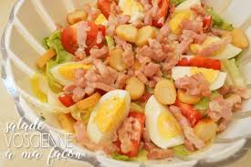 La Salade Vosgienne A Ma Facon Salade Vosgienne Recette Salade Froide Salade