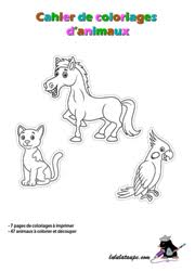 Plusieurs images sont associées au coloriage. Cahier De Coloriage Gratuit Les Animaux Lulu La Taupe Jeux Gratuits Pour Enfants
