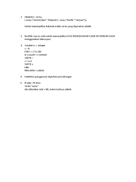 Maybe you would like to learn more about one of these? Soal Essay Pemrograman Dasar