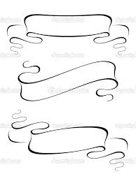Banner Ribbon Vector Black And White How To Draw A Banner Ribbon Google Search Banderoller Banderoll Teckning