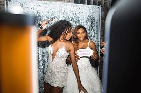 It's impossible to tell who's actually wearing the dress and to make out any design elements from the shot, but based on that veil, the ensemble looks like a. Beyonce Kim Kardashian More All The Photos From Serena Williams Alexis Ohanian S Fairy Tale Wedding 234star