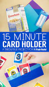 Then, glue the lid together using a strong adhesive. Oly Fun No Sew Card Holder Playing Card Holder Oly Fun Card Games For Kids