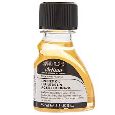 If you need better brush control for more detailed work on your base layers then two parts linseed oil, one part turpentine can be used but detailed work is usually done on the outer layers of your painting where a stand alone medium is often used such as refined linseed oil without any turpentine. Winsor Newton Drying Linseed Oil Hobby Lobby 87486