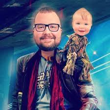 Retrato de superhéroe padre e hijo a partir de tu foto/Regalo de papá  superhéroe/Lienzo/Regalos para niños listos para imprimir.