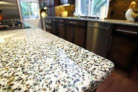 recycled materials make countertops