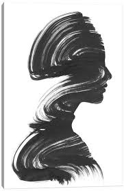 Living room minimalist black and white art on canvas. Black White Minimalist Decor Canvas Wall Art Icanvas