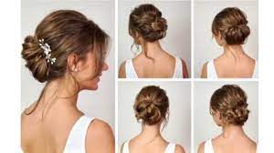 From updos to braids, wedding hairstyles come in all kinds of variations. Low Bun Hairstyles Tutorial 5 Low Bun Wedding Half Up Half Down Styles For Brides And Bridesmaids Youtube