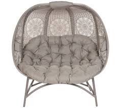 Cozy Pumpkin Chair In Dreamcatcher Sand By Flower House Qvc Com In 2020 Love Seat Chair Seat Cushions