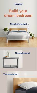 A Bedroom Look You Ll Love Waking Up To Shop The Casper Platform Bed And Nightstand With Free Bedroom Decor On A Budget Platform Bed Summer Living Room Decor