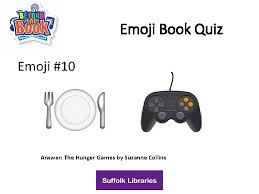 It's like the trivia that plays before the movie starts at the theater, but waaaaaaay longer. Emoji Book Quiz Look At The Following Slides