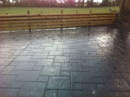 Opa locka stamp with cream base and hardwood releaser. Opa Locka Stone Patterned Concrete Stamped Concrete Imprint Concrete