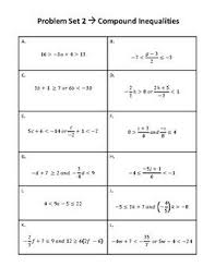 Algebra 1 Compound Inequalities Task Cards Solving Graphing Word Problems Word Problems Compound Inequalities Algebra