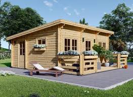 Blockbohlenhaus Und Blockhaus Aus Holz Online Kaufen In 2020 Blockbohlenhaus Bauplan Haus Flachdach