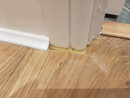 Filling large holes in the wood is important before painting. Alternative To Silicone Wood Filler For Door Frame Home Improvement Stack Exchange