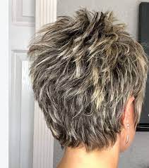 Short Haircuts For Women Over 50 Back View Craftidea Org Thick Hair Styles Hair Styles Short Choppy Hair