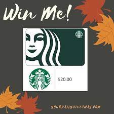 You can request a theme or i can choose one for you no code will be send this item is for shipping only no exceptions!!! 20 Starbucks Gift Card Giveaway