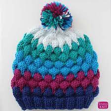Maybe you would like to learn more about one of these? Bubble Stitch Beanie Hat Knitting Pattern By Studio Knit Hat Knitting Patterns Beanie Knitting Patterns Free Knitting Patterns