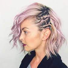 A short style with a side braid. 73 Stunning Braids For Short Hair That You Will Love