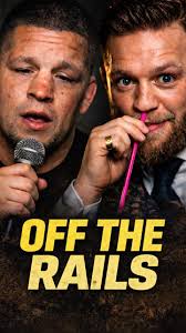 OFF THE RAILS., This is not a rematch promo., This is Nate Diaz trying to  finish a sentence while Conor McGregor looks like he’s hosting the  afterparty., Endzones to Strikezones Podcast with sports ...