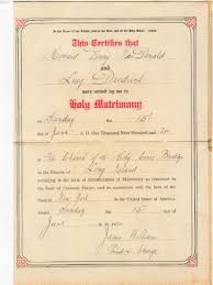 Howard Dewey Macdonald And Lucy Diedrich Marriage Certificate The Church Of The Holy Cross Brooklyn Holy Cross Marriage Certificate Genealogy