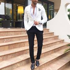 Black And White Coat For Boys Royal Fashionist Men S Fashion Instagram Page Royal Fashionist Blazer Outfits Men Mens Fashion Suits White Blazer Men