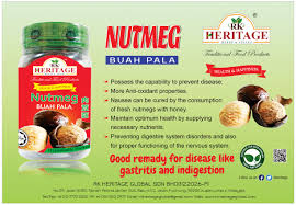 Rk Heritage Healthy Herbal Foods Nutmeg Buah Pala Nutmeg Also Known As Pala In Indonesia Is A Lovely Warming Spice Many Cooks U Food Warm Milk Fresh Nutmeg