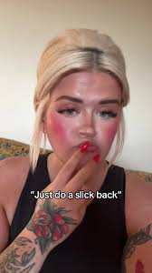 Blonde Slick Back Big Forehead