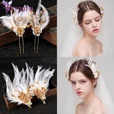 Looking for a crash course in all the latest short hairstyles? Western Hairstyle Wedding For The Bride S Hand Feather Pearl Jewelry Hair Accessories Hairstyle Decoration Yyoufu Women S Hair Accessories Aliexpress